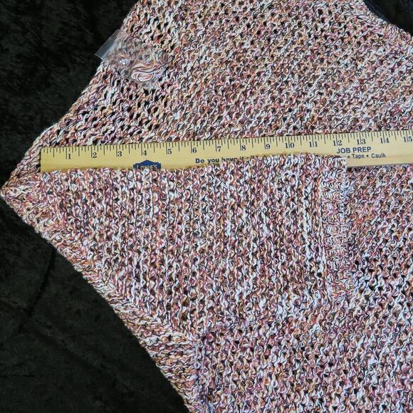NEW Chadwick's Boston Chunky Knit Tunic Pullover Large Pink Multi 1/2 sleeve NWT - Picture 10 of 10